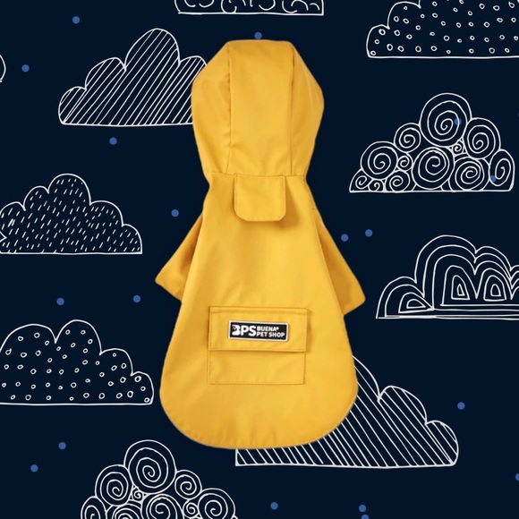 💜HOST PICK💜 NWT The Perfect Little Yellow Dog Raincoat - Picture 2 of 5